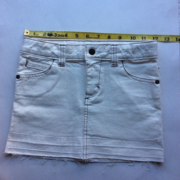 Mossimo Supply Co. Women’s Micro Mini Crean Cut off Skirt Grunge Retro Style SzS - Picture 2 of 6